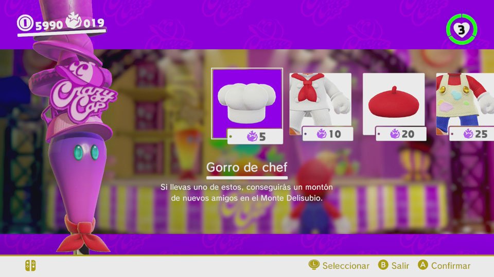 Super Mario Odyssey - Tenues de pièces violettes