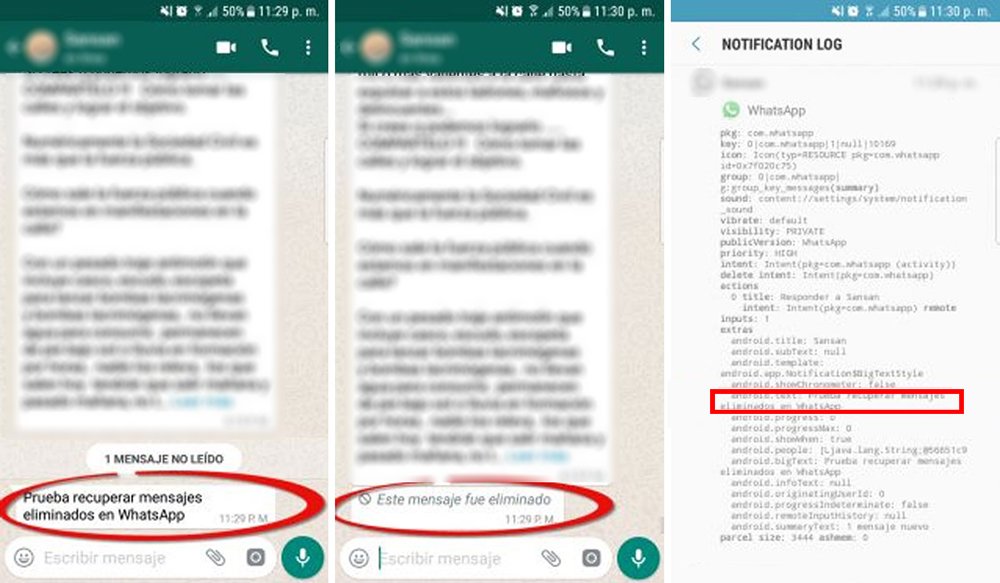 Com veure missatges esborrats a WhatsApp