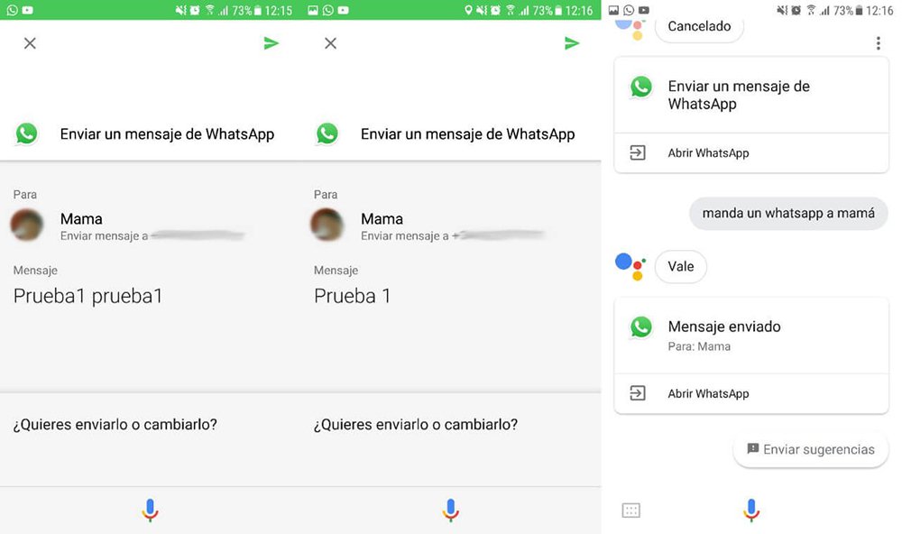 WhatsApp: How to send messages by voice with Google Assistant