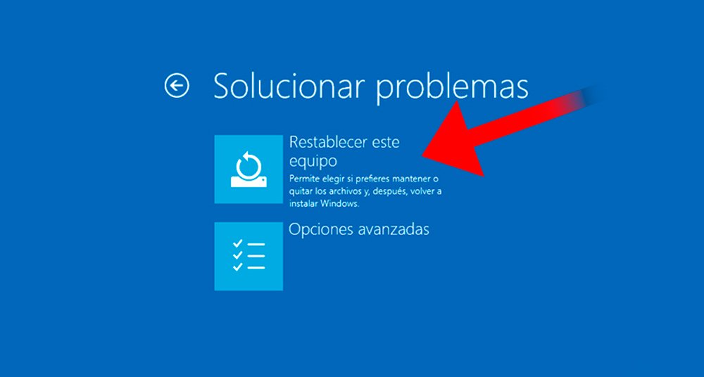 Windows 10: How to reset from the lock screen