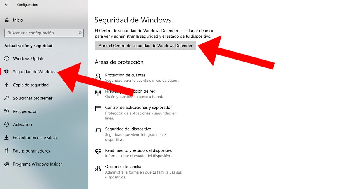Com desactivar Windows Defensar de Windows 10