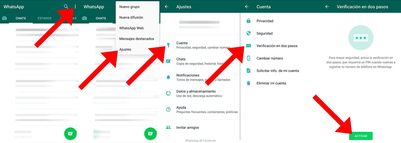 Spy on WhatsApp: how to activate two-step verification