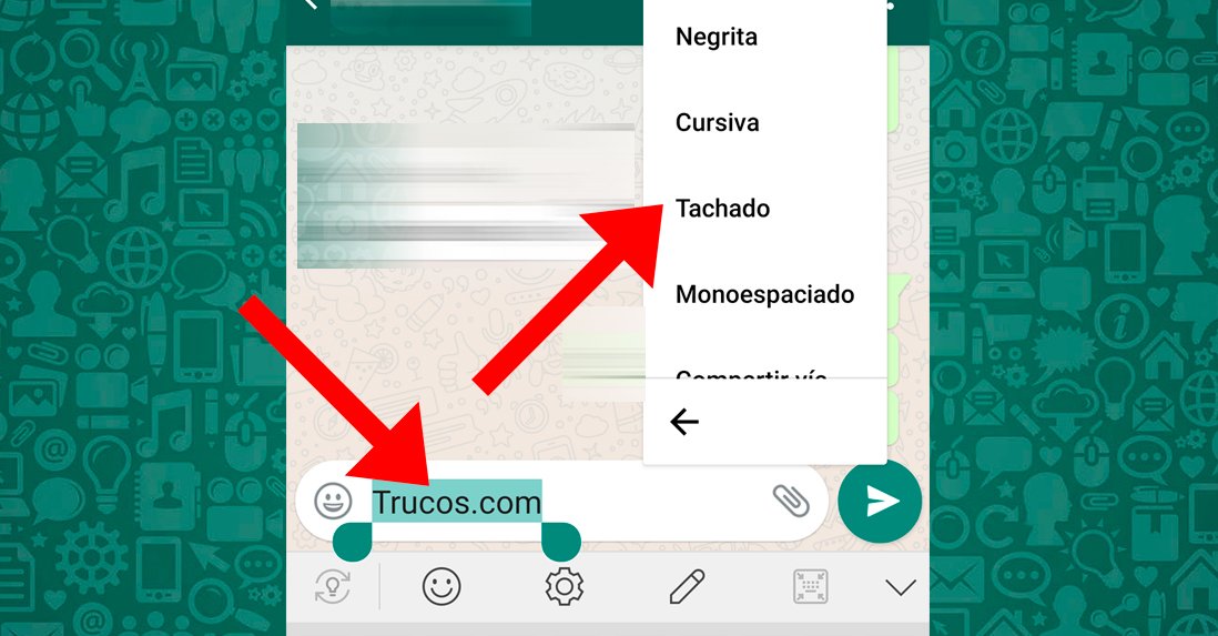 How to cross out words in WhatsApp on iOS and Android