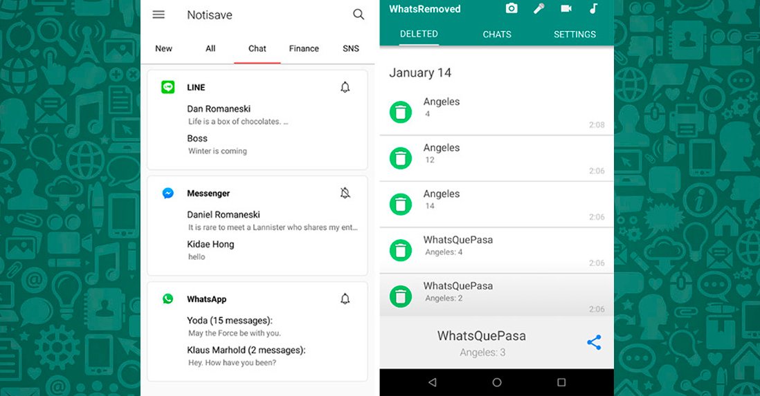 Com llegir els missatges eliminats de WhatsApp