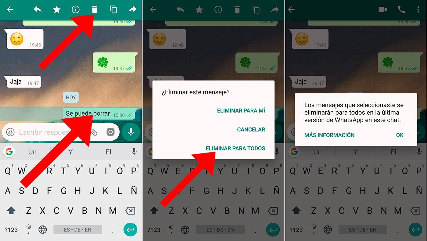 Como Eliminar Mensajes De Whatsapp Para Todos Después De Meses