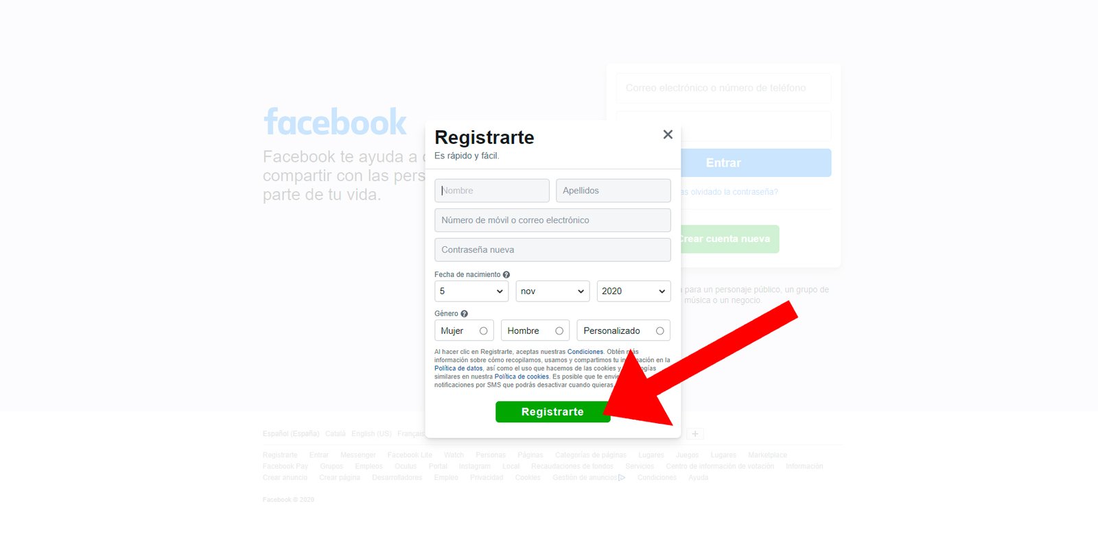 Com registrar-se a Facebook: crea el teu compte pas a pas