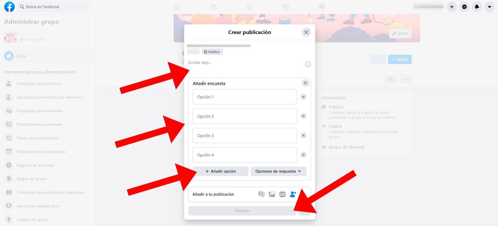 How to make a survey on Facebook