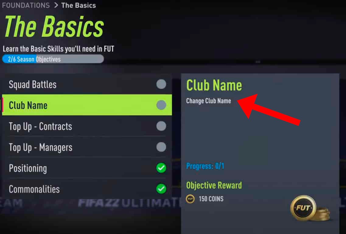 Comment changer le nom du club dans FIFA 22