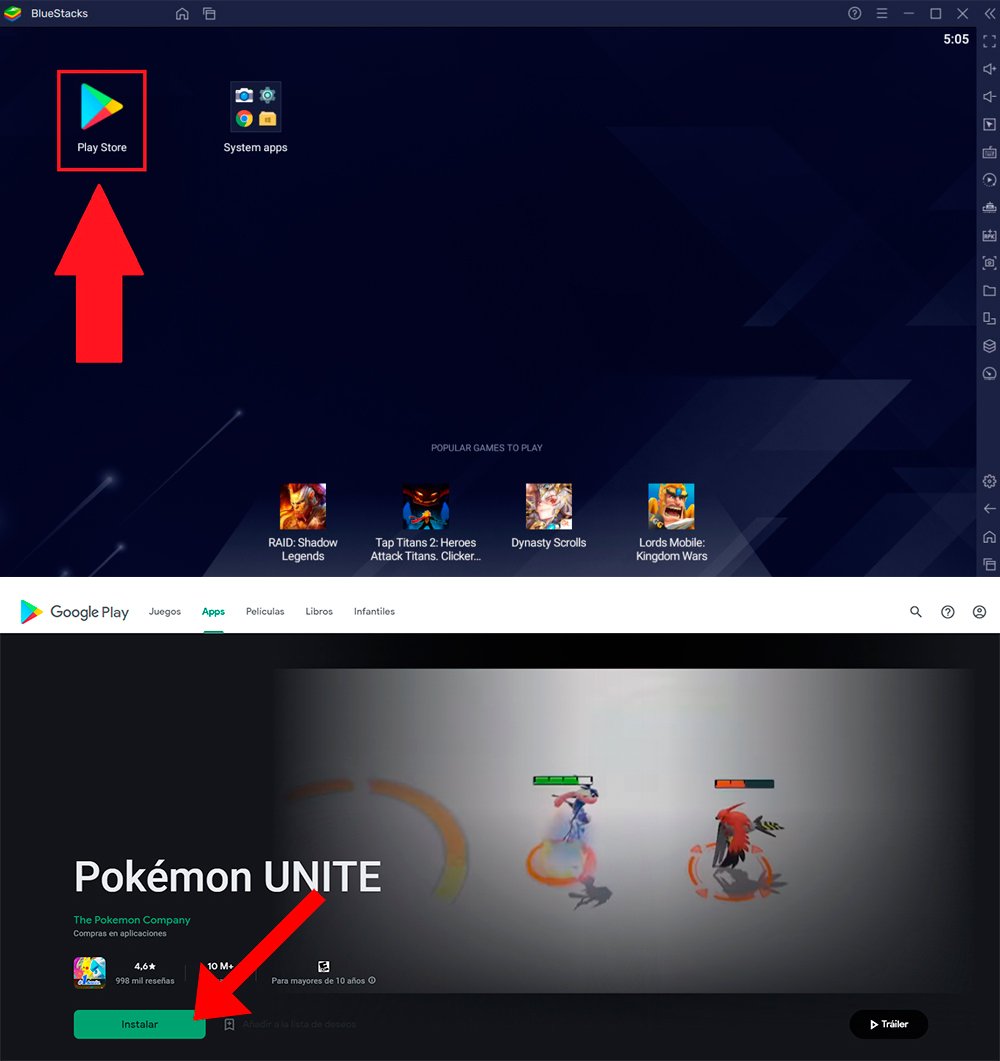 Com jugar Pokémon Unite a PC